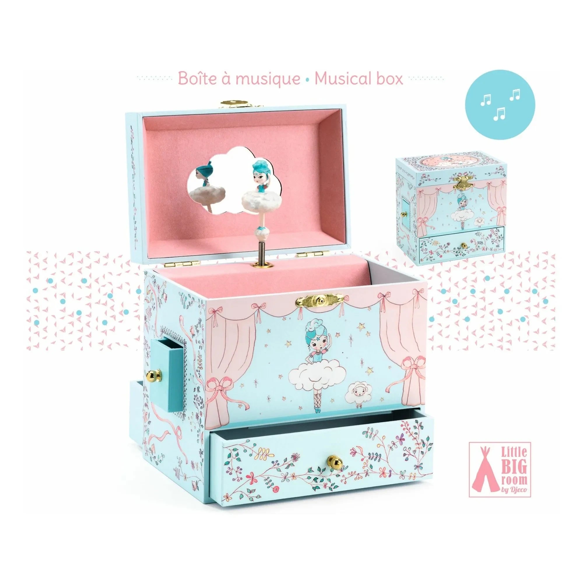 Djeco - Ballerina Jewelry Box | Light Blue