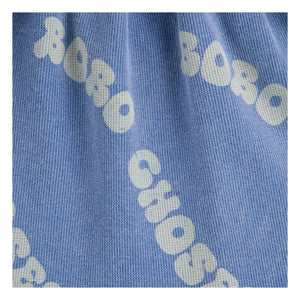 Bobo Choses - Embossed Organic Cotton Jersey Skirt | Blue