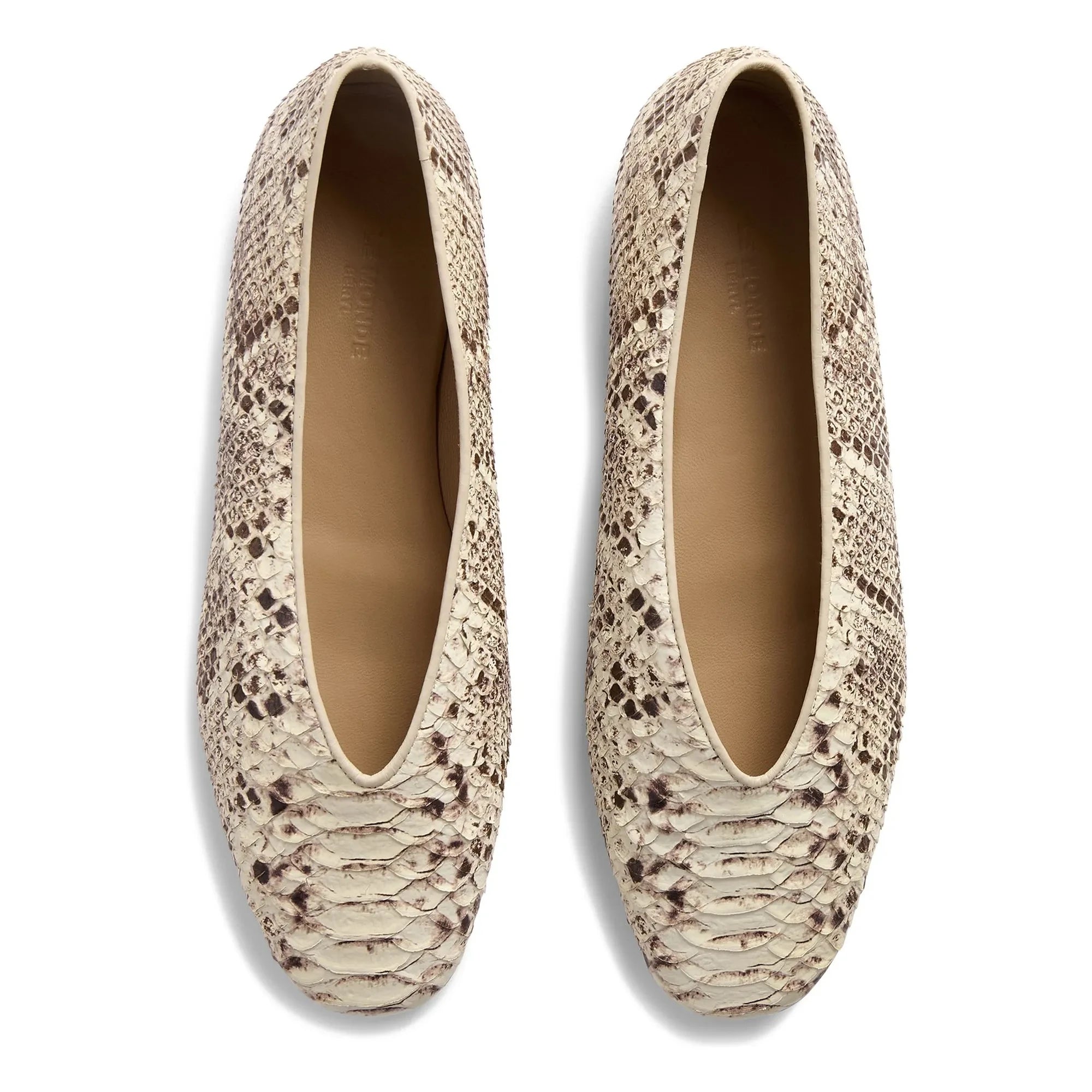 Le Monde Beryl - Classic Regency Leather Ballerina Shoes | Gray