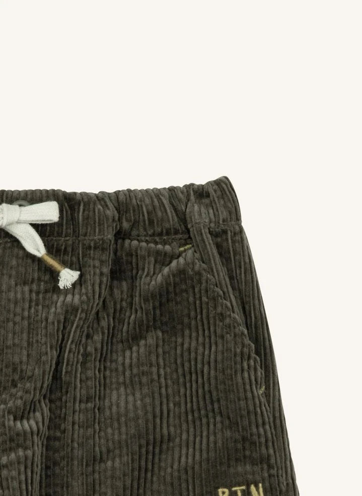 Bonton - Datcha Fitilli Kadife Pantolon | Haki