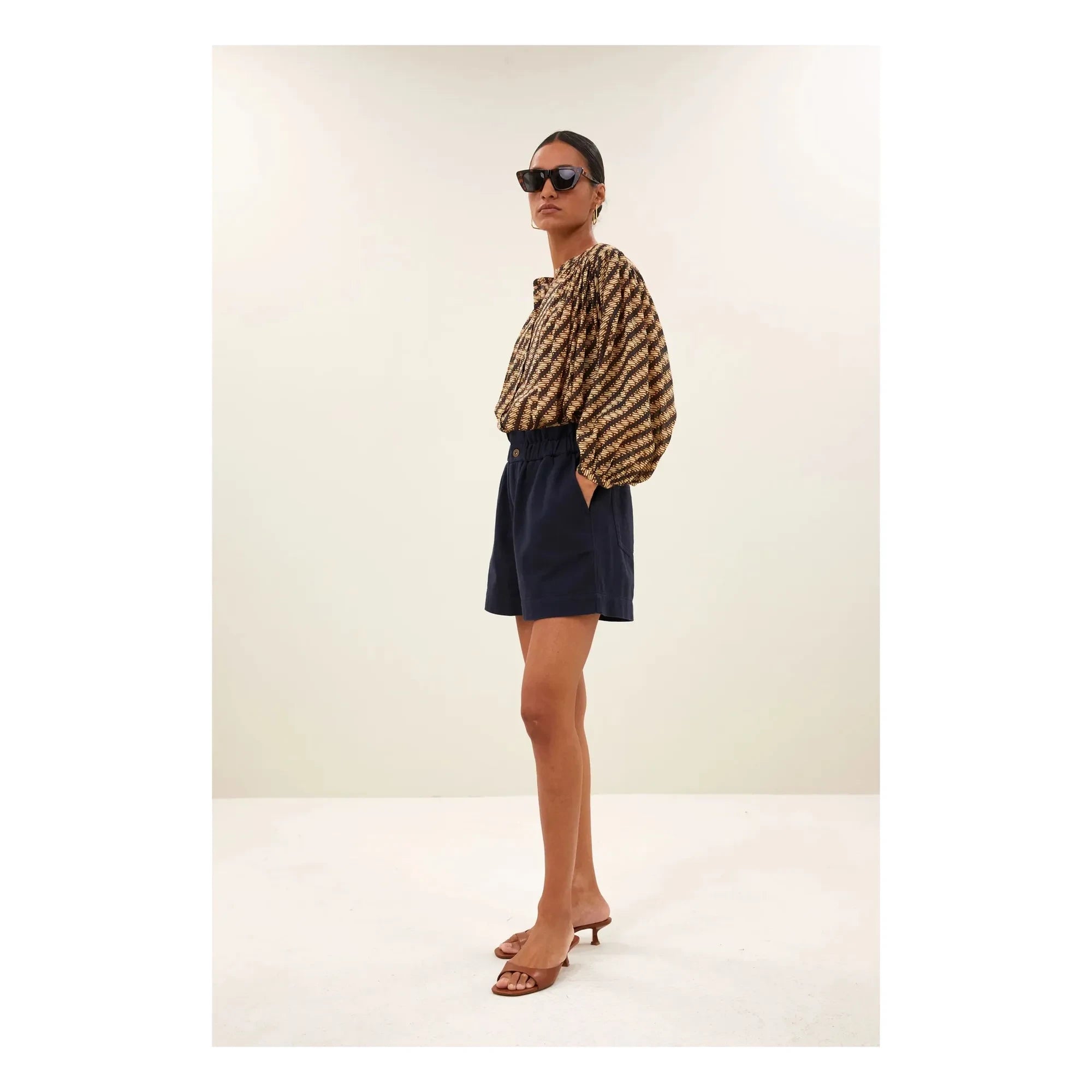 By Bar - Leon Cotton Shorts | Navy