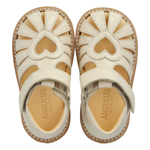 Angulus - Heart Sandals | Cream