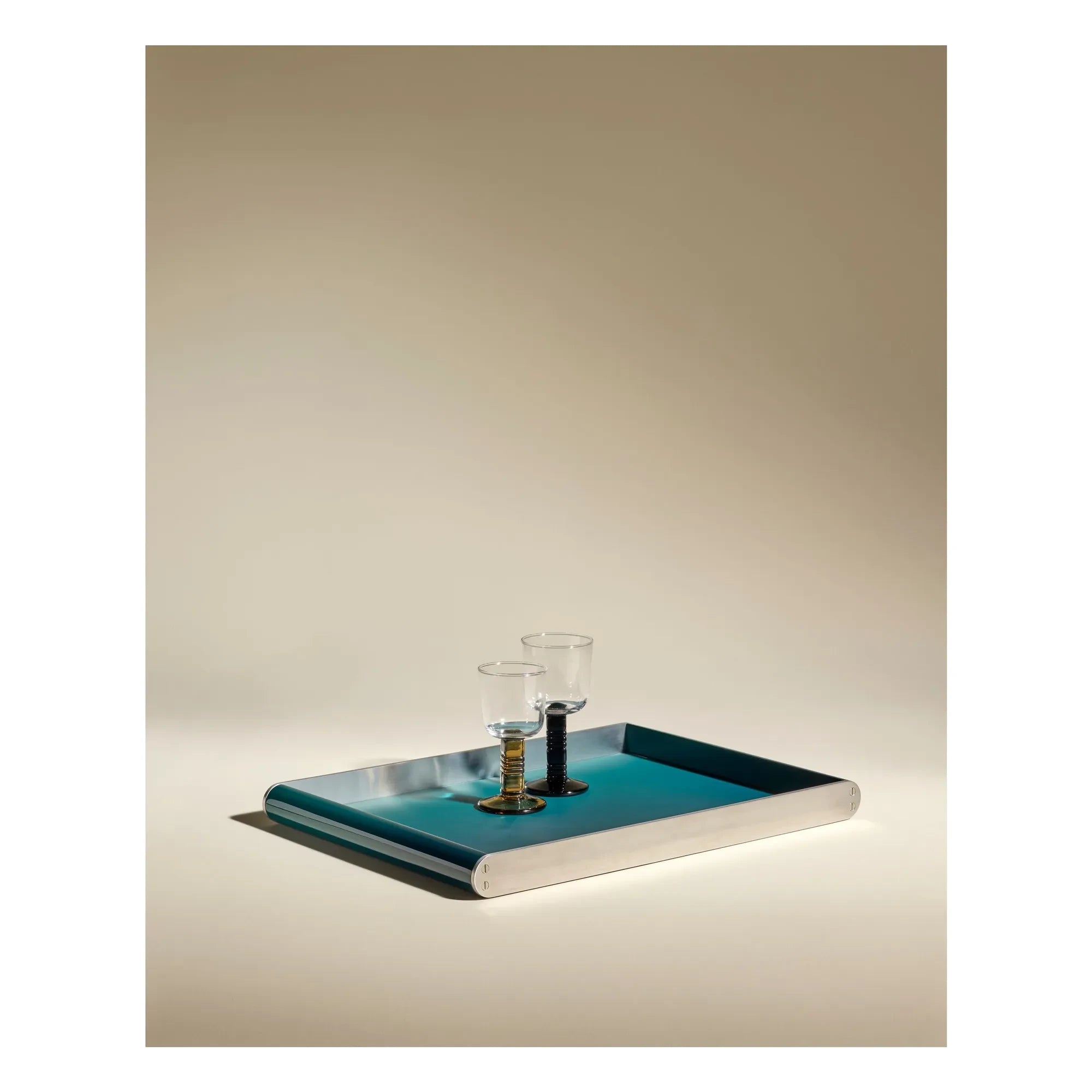 Maison Sarah Lavoine - Oscar Lake Lacquered Tray | Sarah Blue
