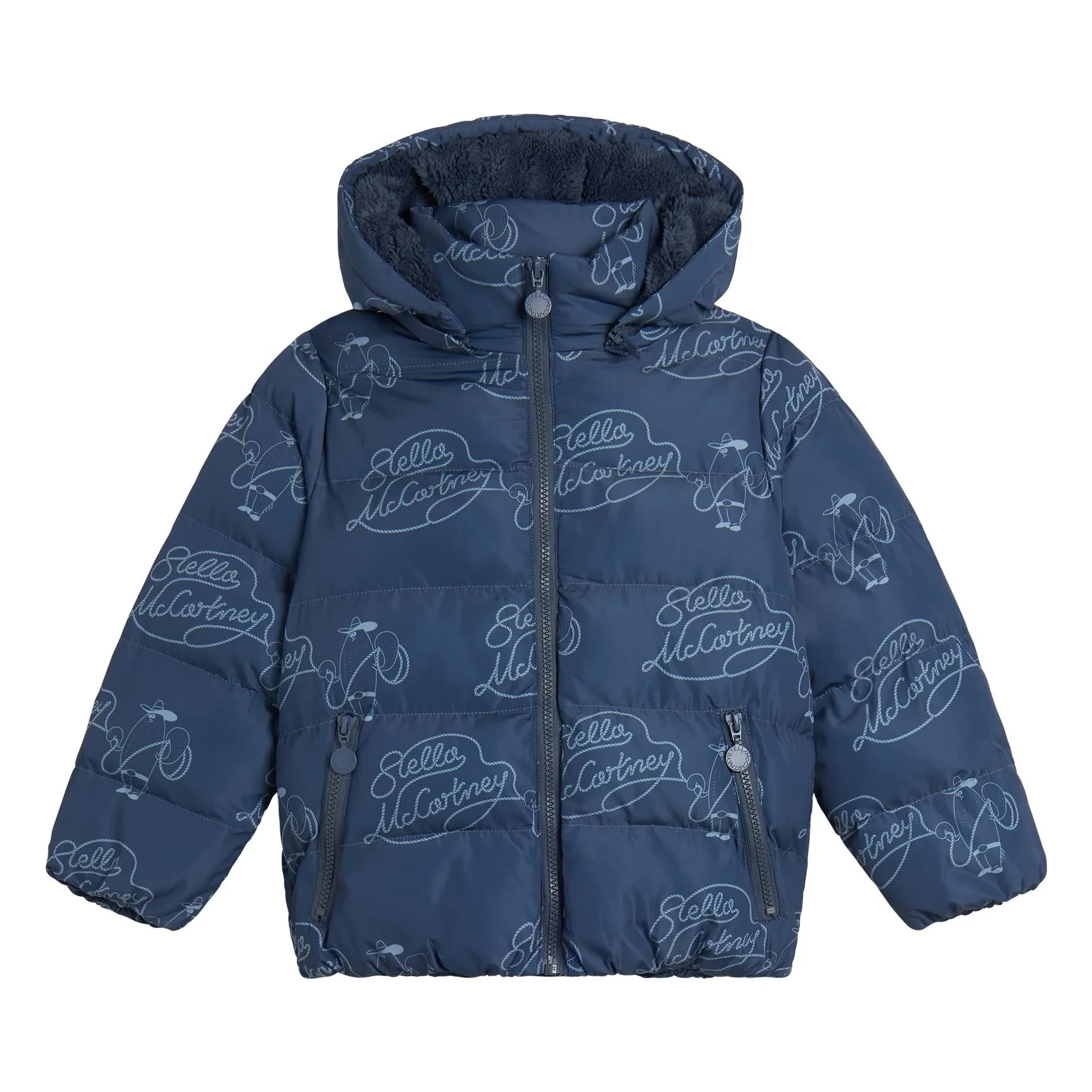 Stella McCartney Kids - Stella McCartney aşağı mont | Koyu Mavi