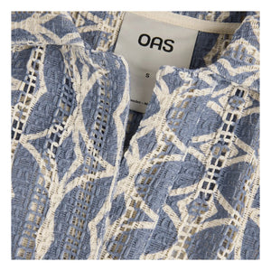 OAS - Arko Nuri Crochet Polo Neck Dress | Blue