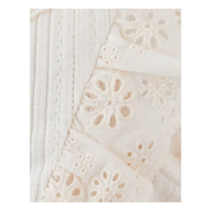 Gingersnaps - Elowyn Embroidered Ruffled Dress | Ecru