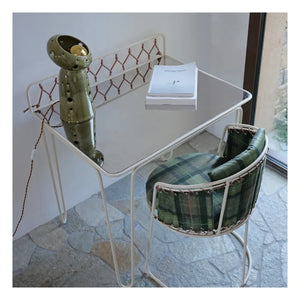 Honoré - Croisette Stainless Steel Desk | Beige