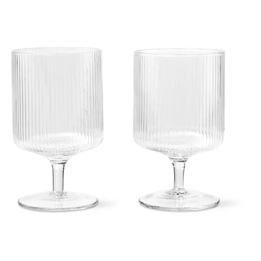 Ferm Living - Ripple Wine Glasses - Set of 2
