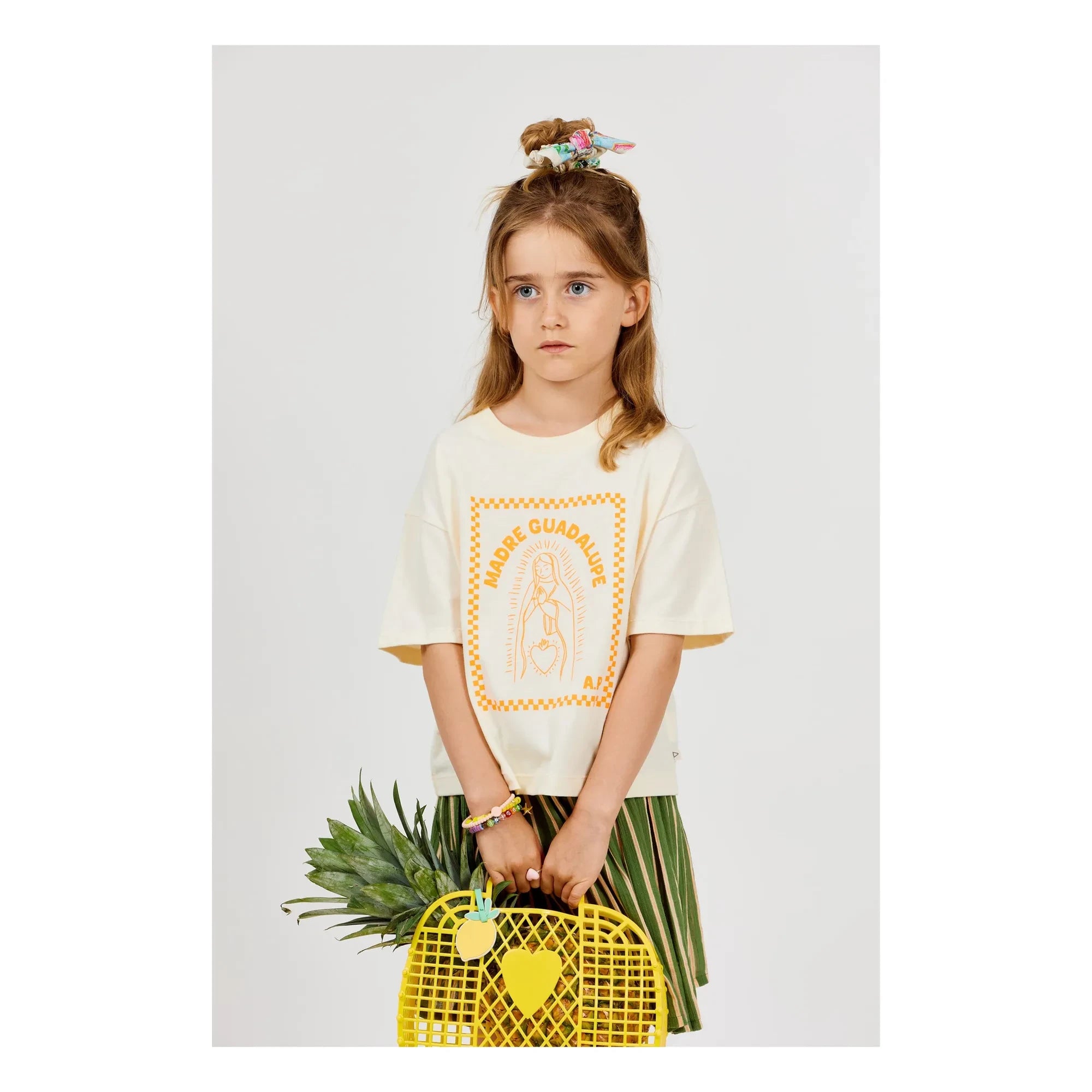 Arsène et Les Pipelettes - Madre Guadalupe Organic Cotton T-Shirt | Ecru