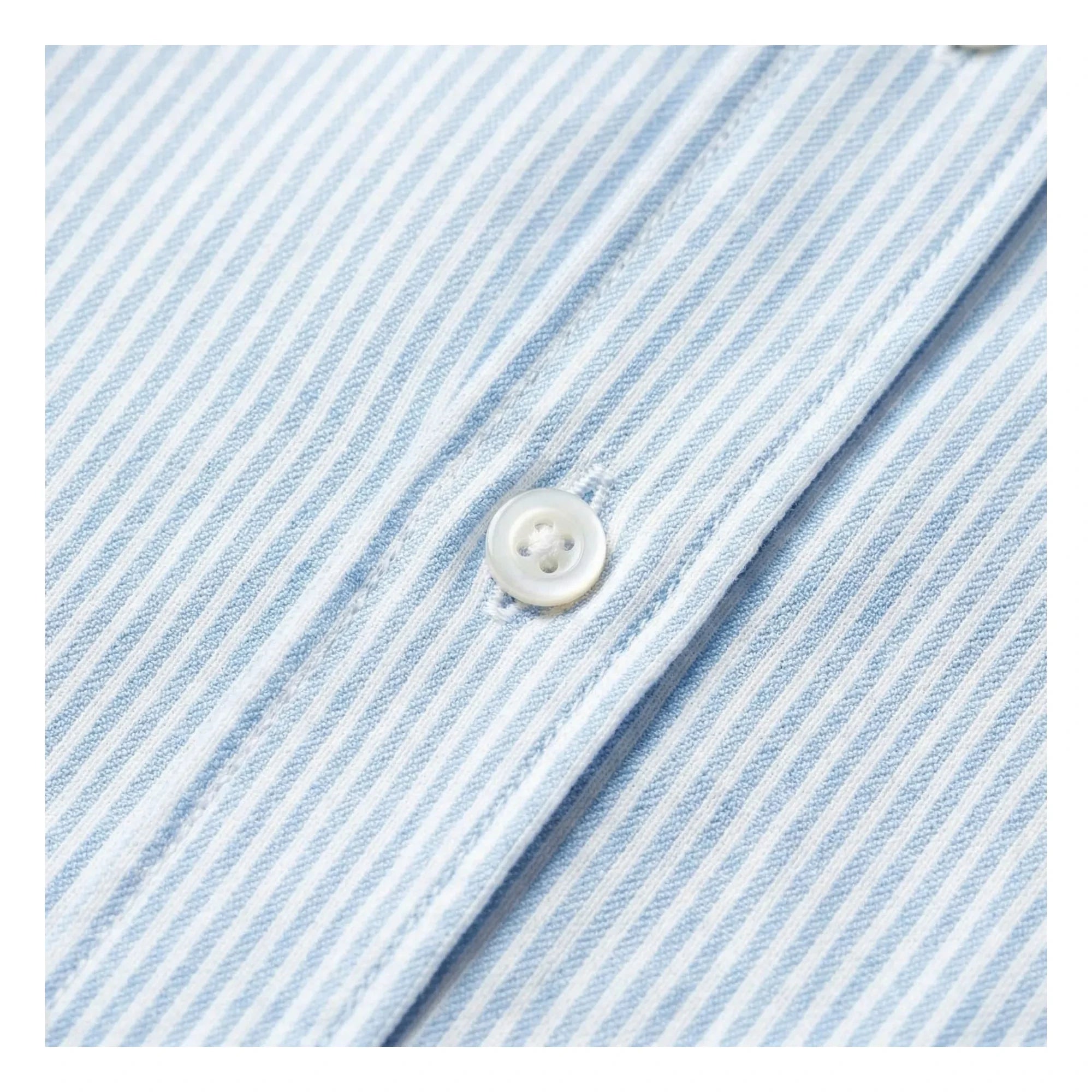 Smallable Woman - Striped Chili Short Shirt | Ice Blue