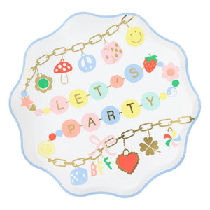 Meri Meri - Charm Parti Tabakları - 8'li Set