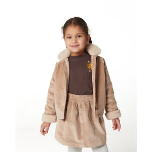 Copenhagen Colors - Organic Cotton Corduroy Skirt | Beige