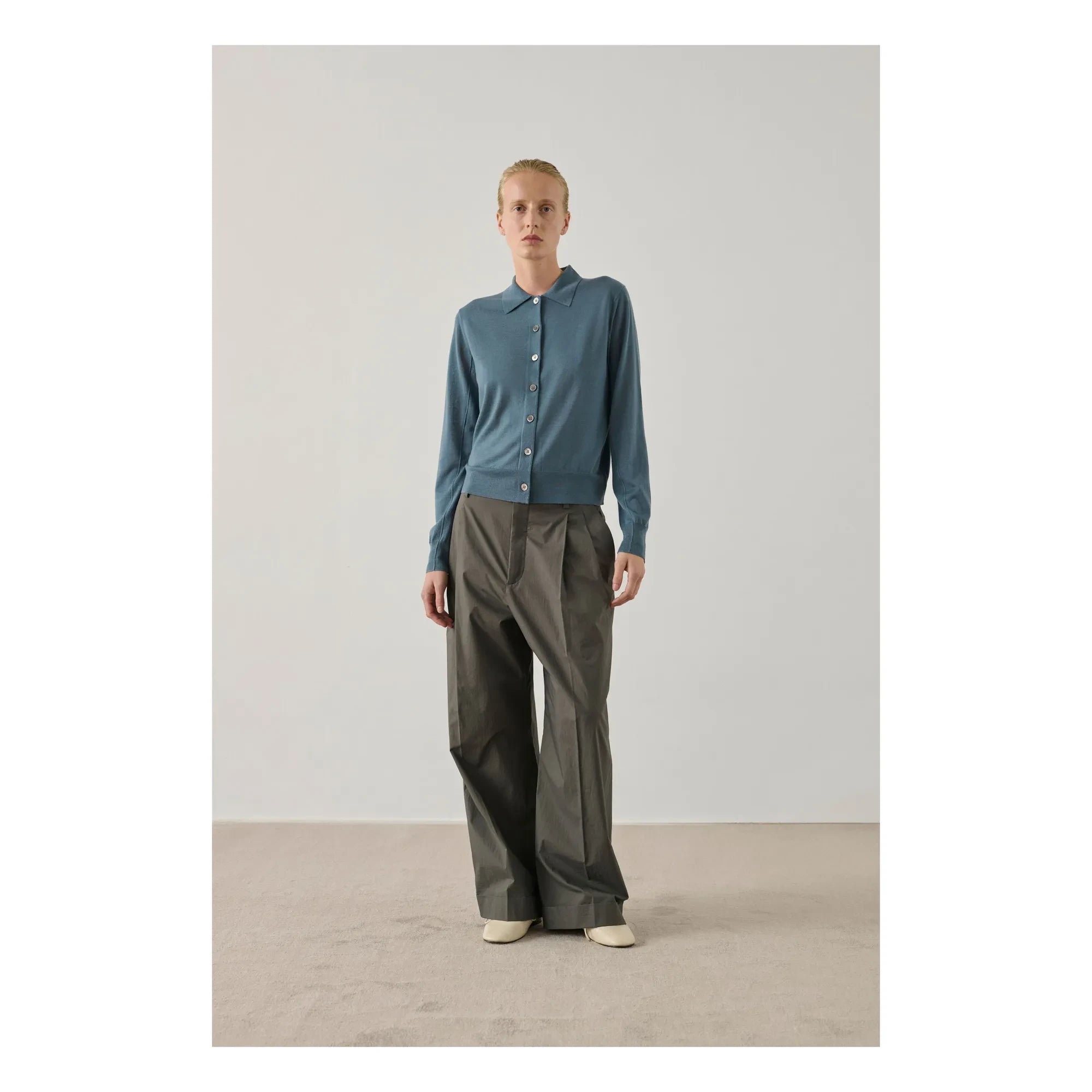 Soeur - Hailey Merino Wool Cardigan | Blue
