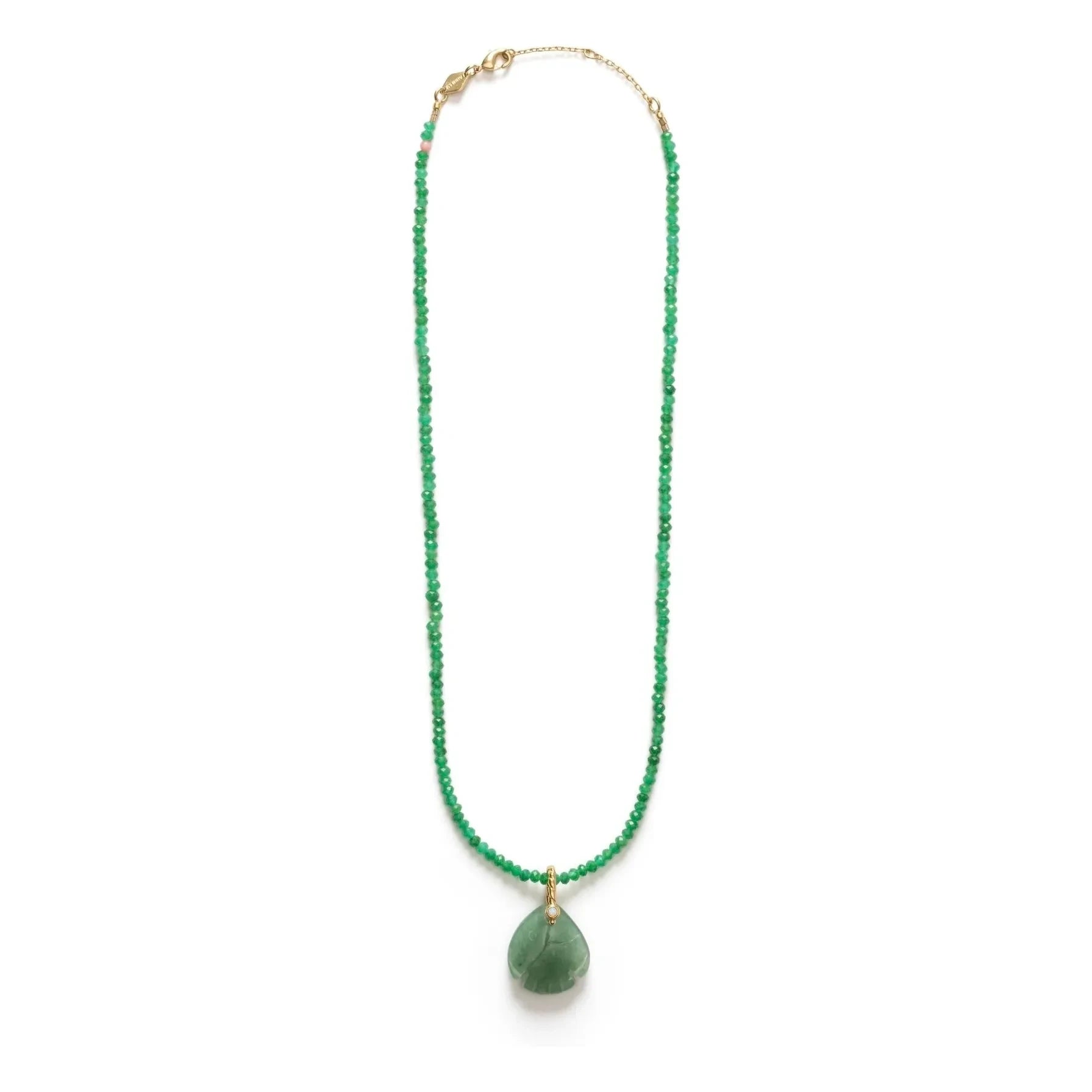 Anni Lu - Small Swimming Pendant Necklace | Jade