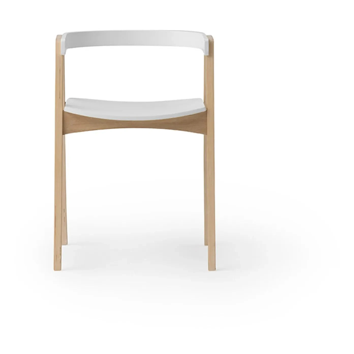 Oliver Furniture - Ahşap Ayarlanabilir Yükseklikli Sandalye | Beyaz