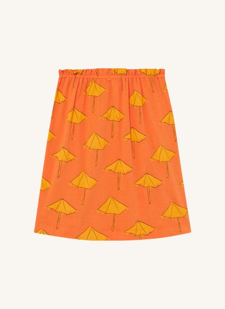 The Animals Observatory - Baby Umbrella Jersey Skirt | Orange