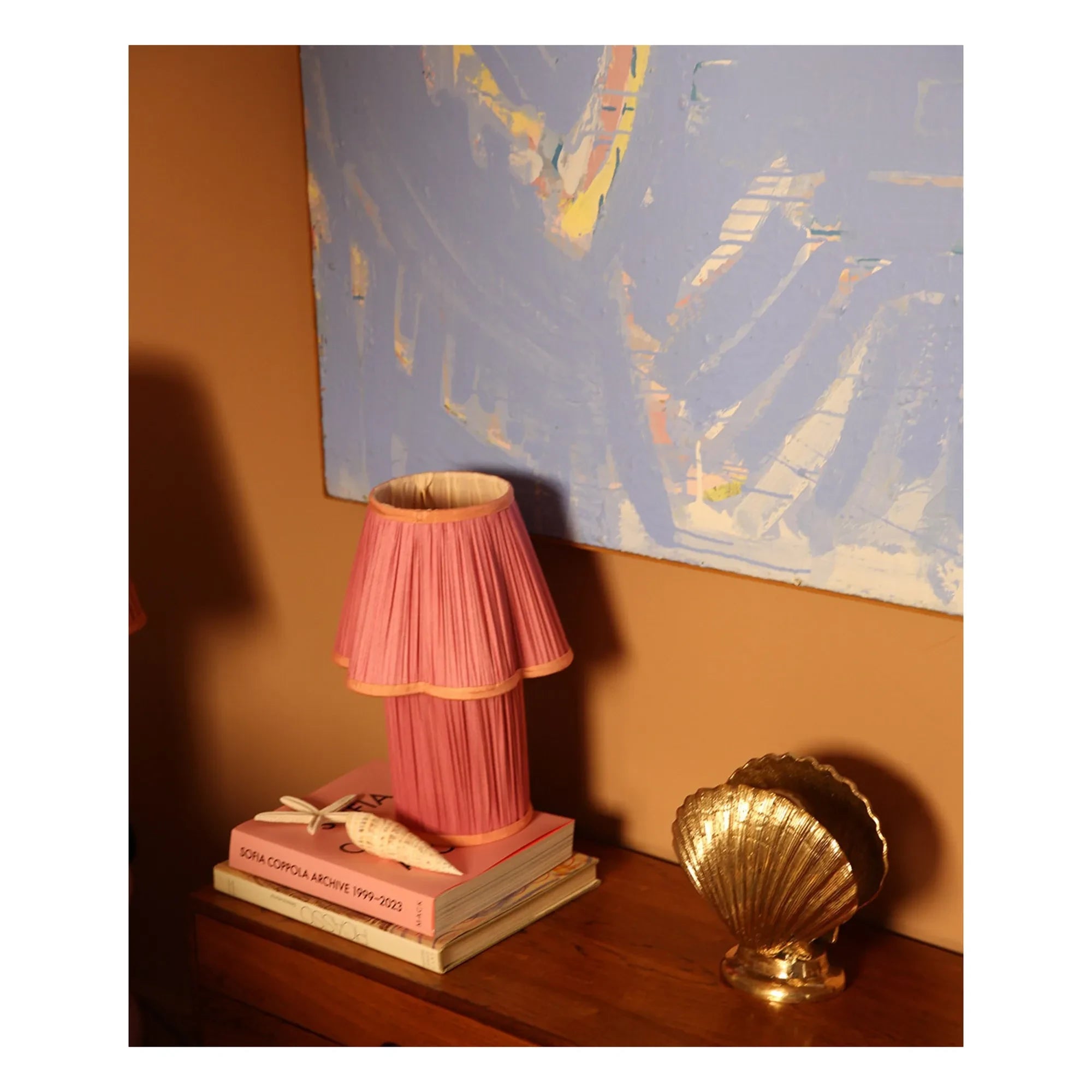Doing Goods - Myra Silk Table Lamp | Fuchsia