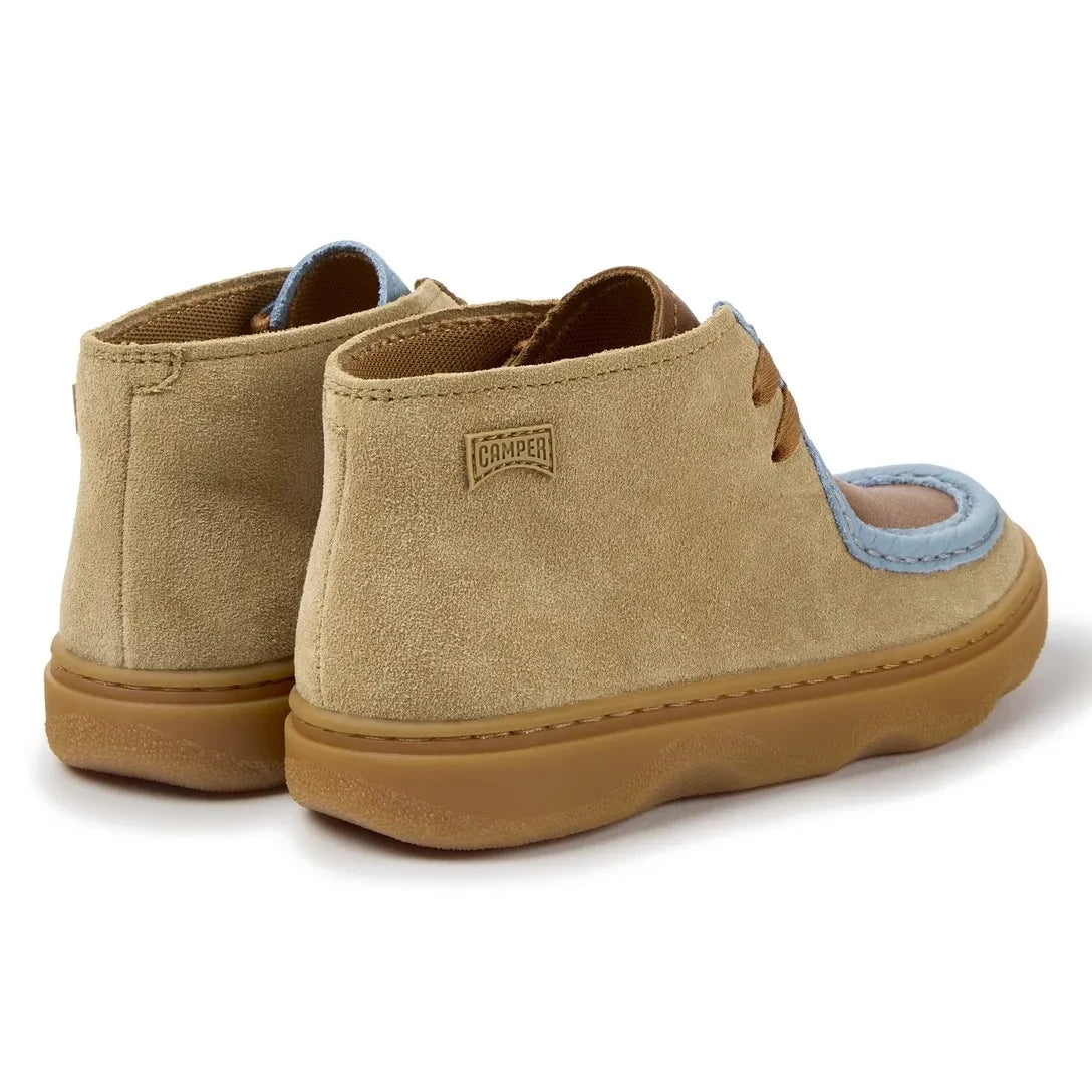 Camper - Kiddo Color-Blocked Lace-Up Boots | Light Brown