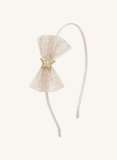 Mimi & Lula - Tül fiyonklu saç bandı | Krem