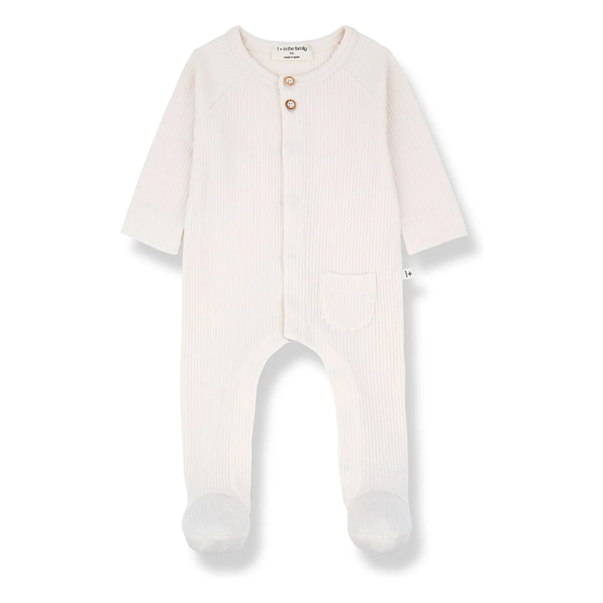 1+ in the family - Ribbed Pajama Set Pau | Off-white