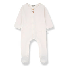 1+ in the family - Ribbed Pajama Set Pau | Off-white