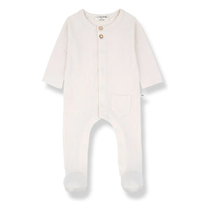 1+ in the family - Ribbed Pajama Set Pau | Off-white