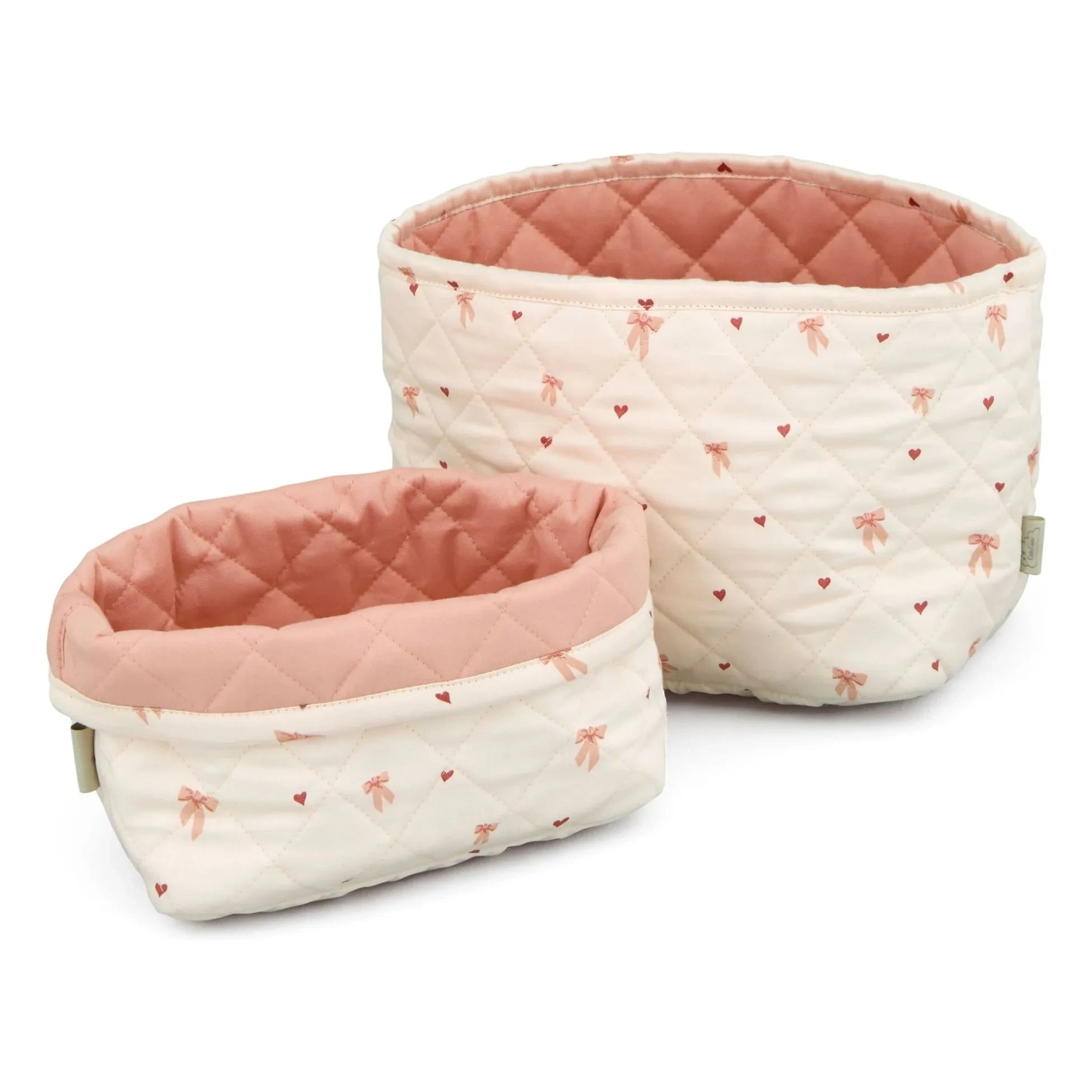 Cam Cam - Bow Storage Baskets - Set of 2 | Pink