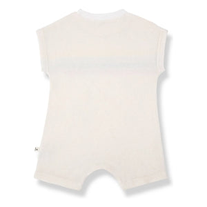 1+ in the family - Campos Striped Romper | White