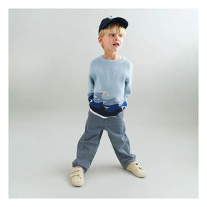 Wheat - Felix Striped Organic Cotton Jeans | Blue