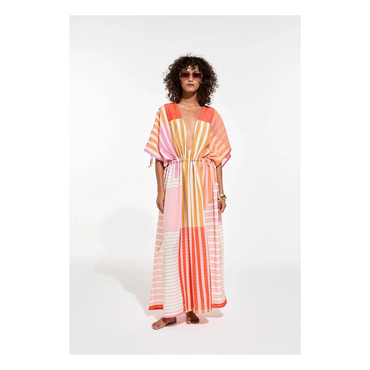 Mapoésie - Ziggy Riviera Cotton Dress | Powder Pink