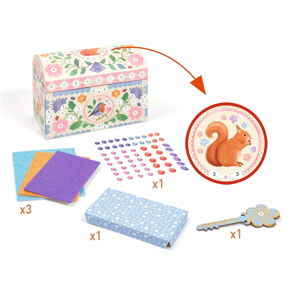 Djeco - "Precious Treasures" Decorative Box