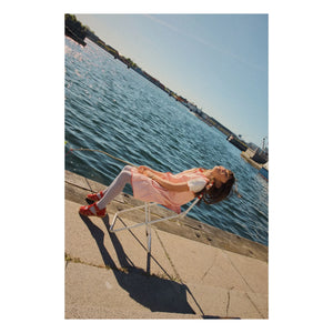 Flöss - Pointelle Flora Strawberry T-Shirt | Cream