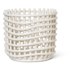 Ferm Living - Ceramic Basket | White