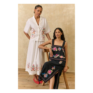 Louise Misha - Amarante Organic Cotton Skirt | Black