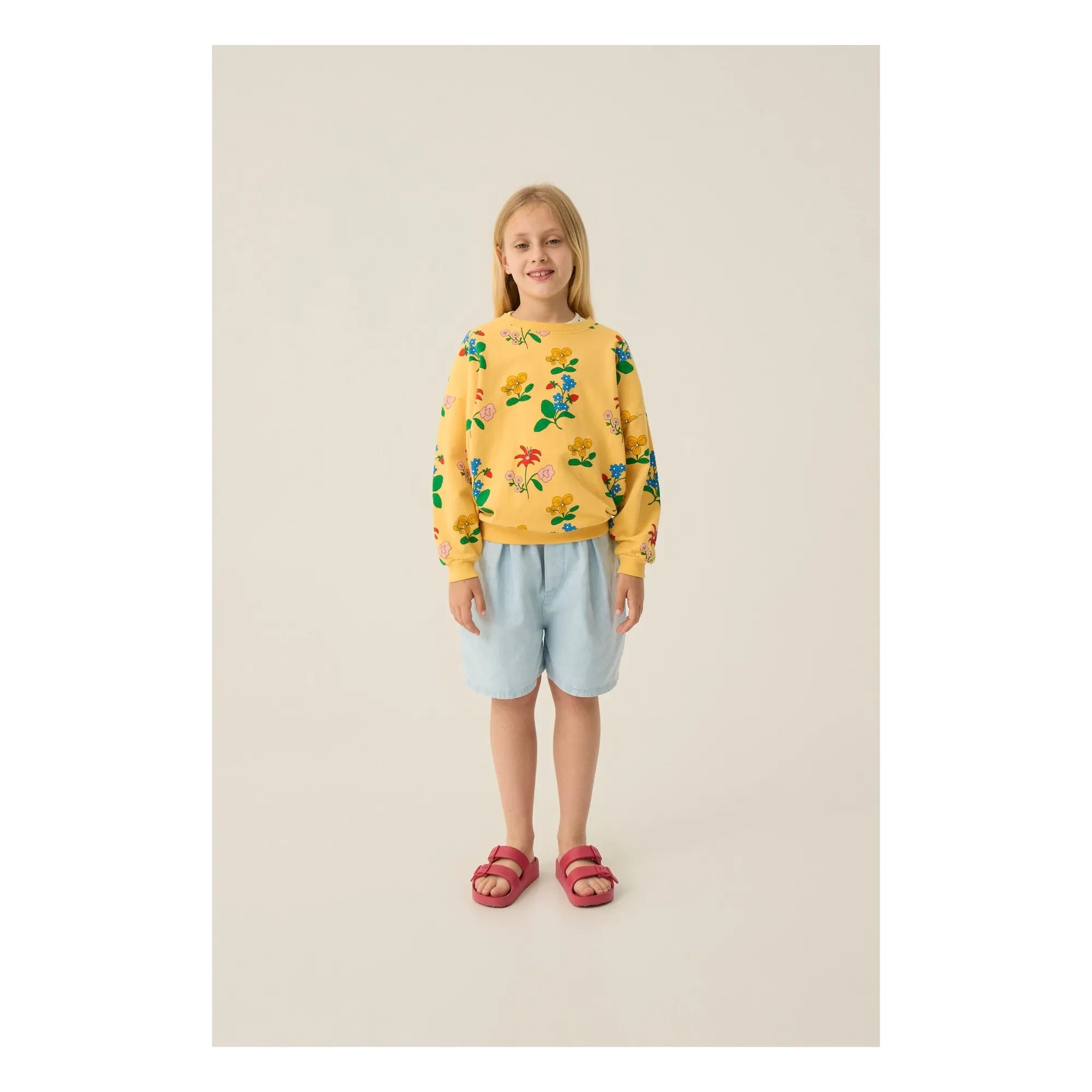 The Campamento - Flower Sweatshirt | Yellow