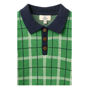 Copenhagen Colors - Organic Cotton Knit Polo Shirt | Meadow Green