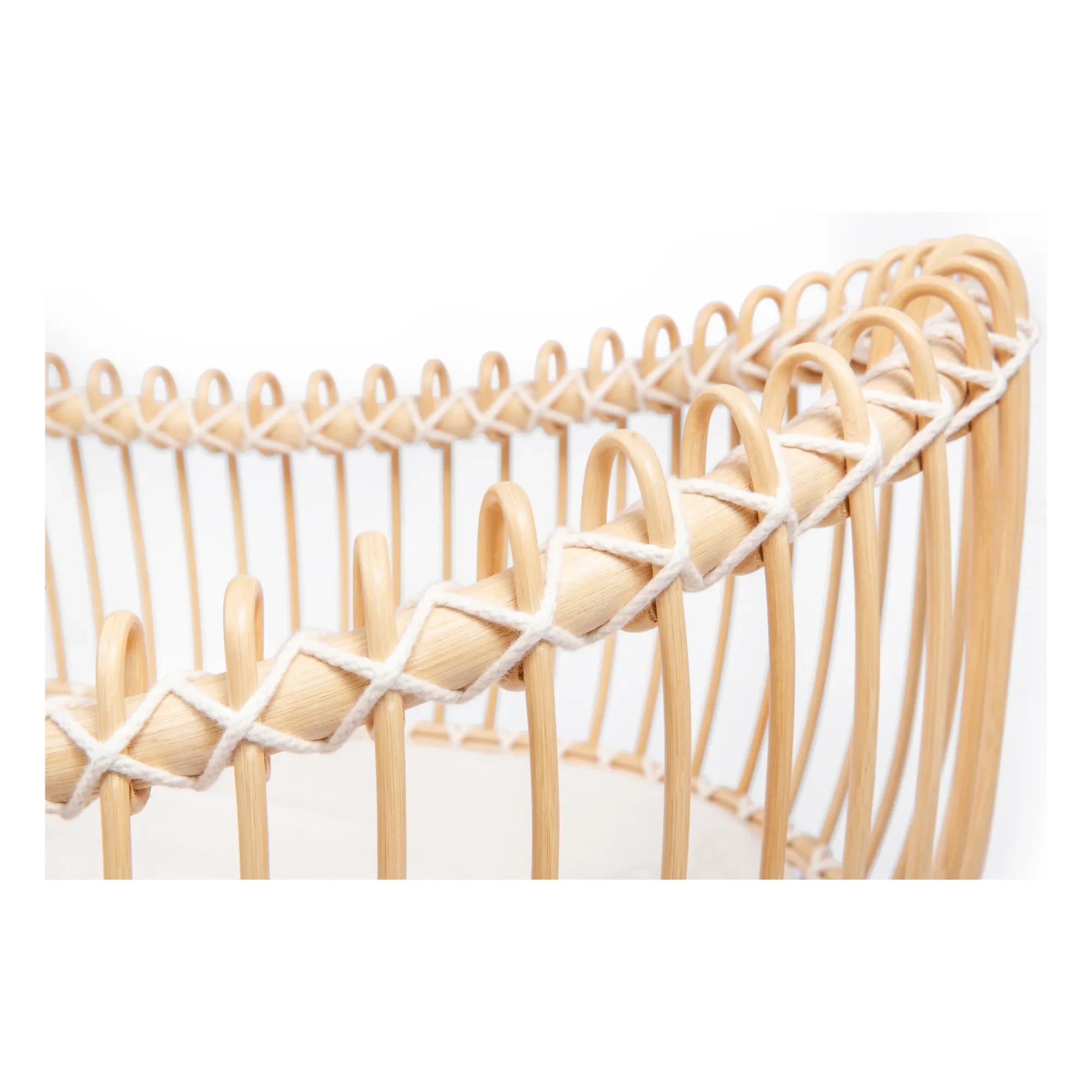 Bermbach Handcrafted - Lola Wicker Crib - Cotton Rope