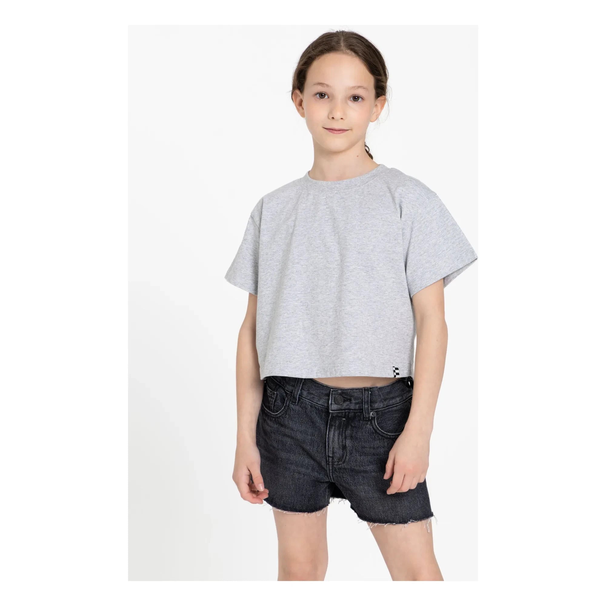 Finger in the nose - Denim Eva şort | Denim gri