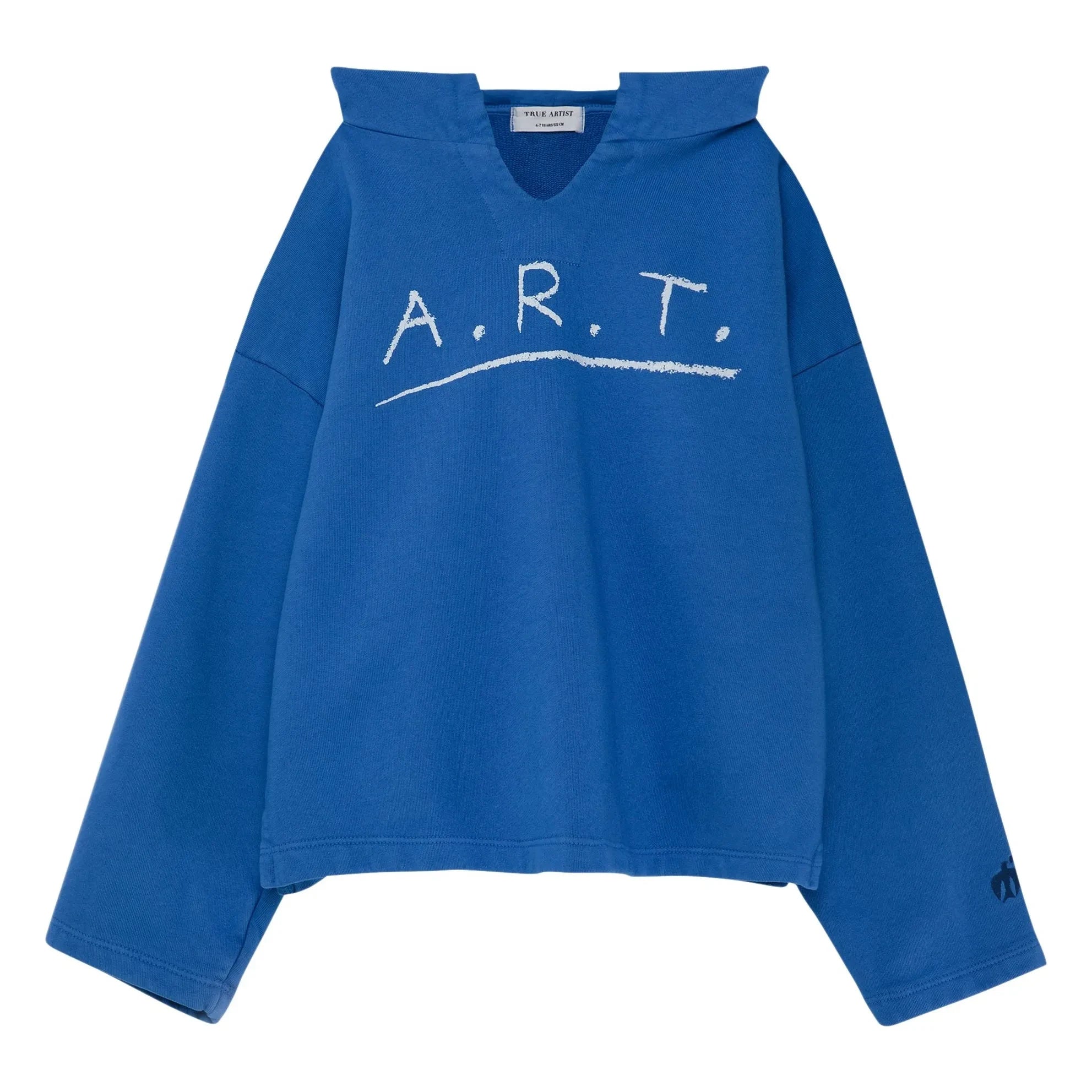 True Artist - Kapüşonlu sweatshirt N°9 Organik pamuk | Kraliyet mavisi