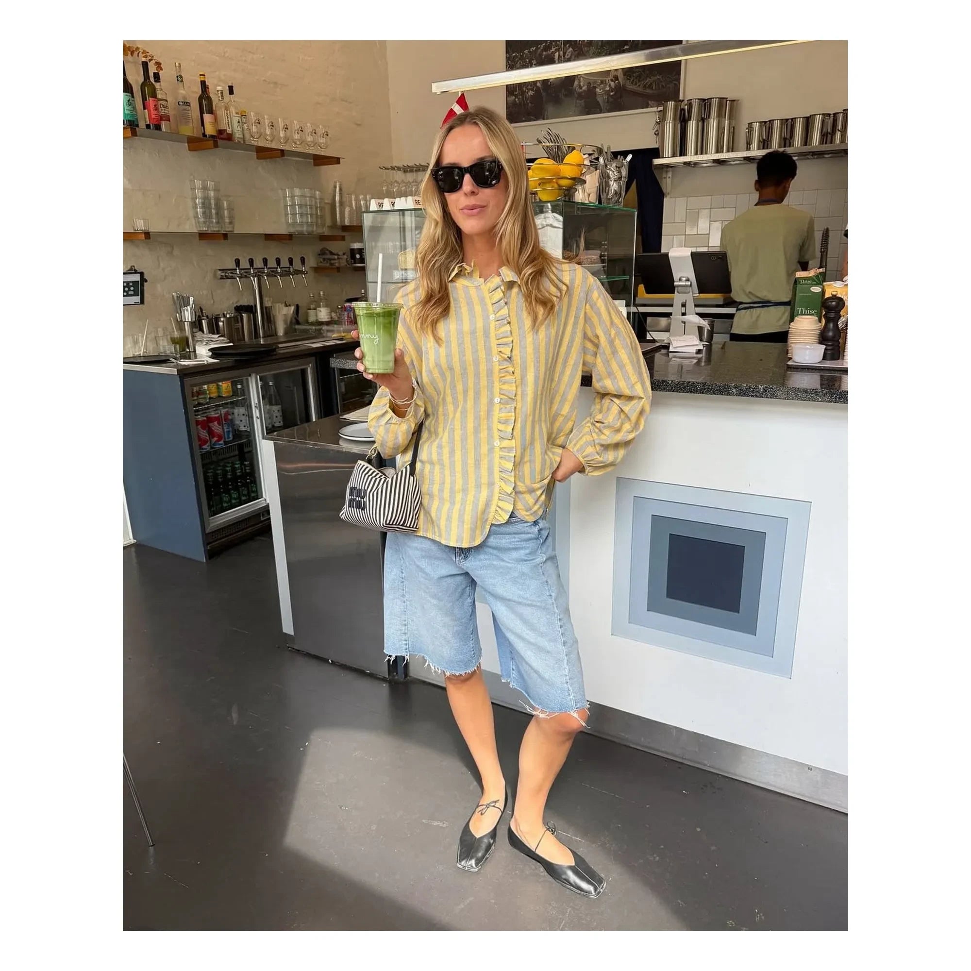 SISSEL EDELBO - Mirelle Striped Shirt | Yellow