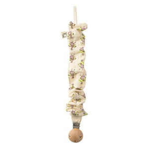 Cozmo - Bow Patterned Pacifier Clip Organic Cotton | Lavender