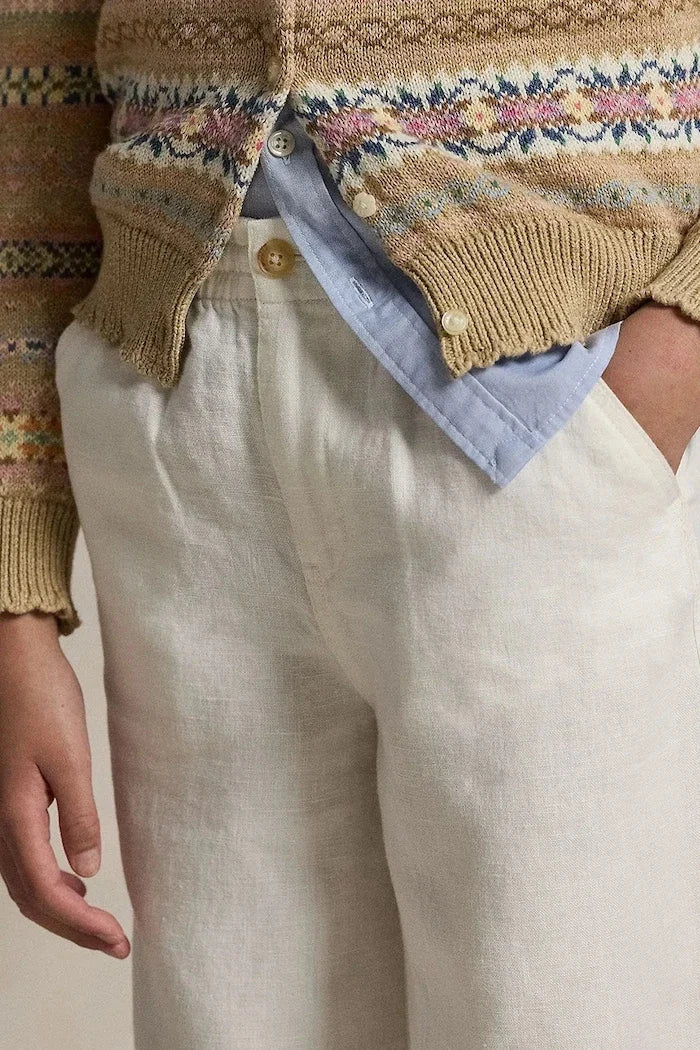 Çocuklar için keten pantolon Polo Ralph Lauren
