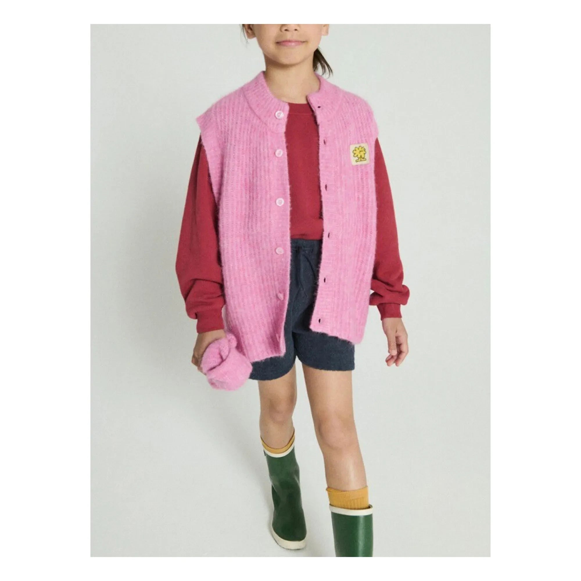 American Vintage - East Alpaca Sleeveless Vest | Pink