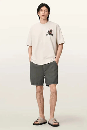 AllSaints Erkek Pamuklu Oversize Tişört CACTI