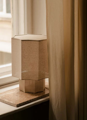 Olsson & Jensen - Forli Fabric Table Lamp | Ecru
