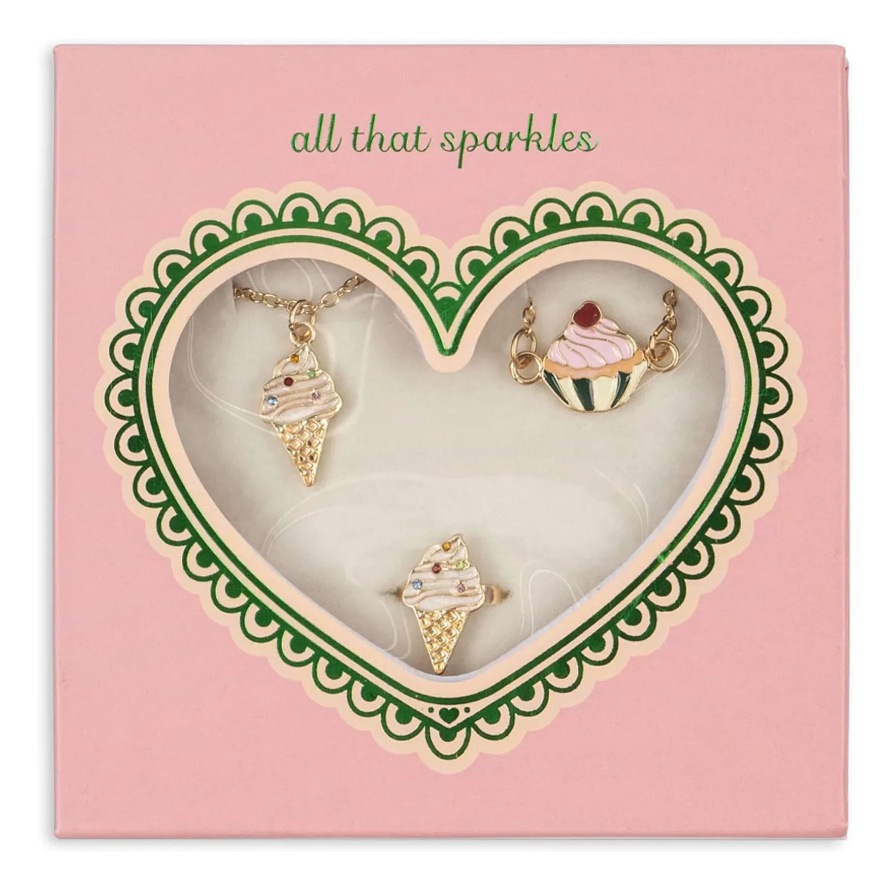Konges Sløjd - Necklace, Bracelet, and Ring Set Glaces | Gold
