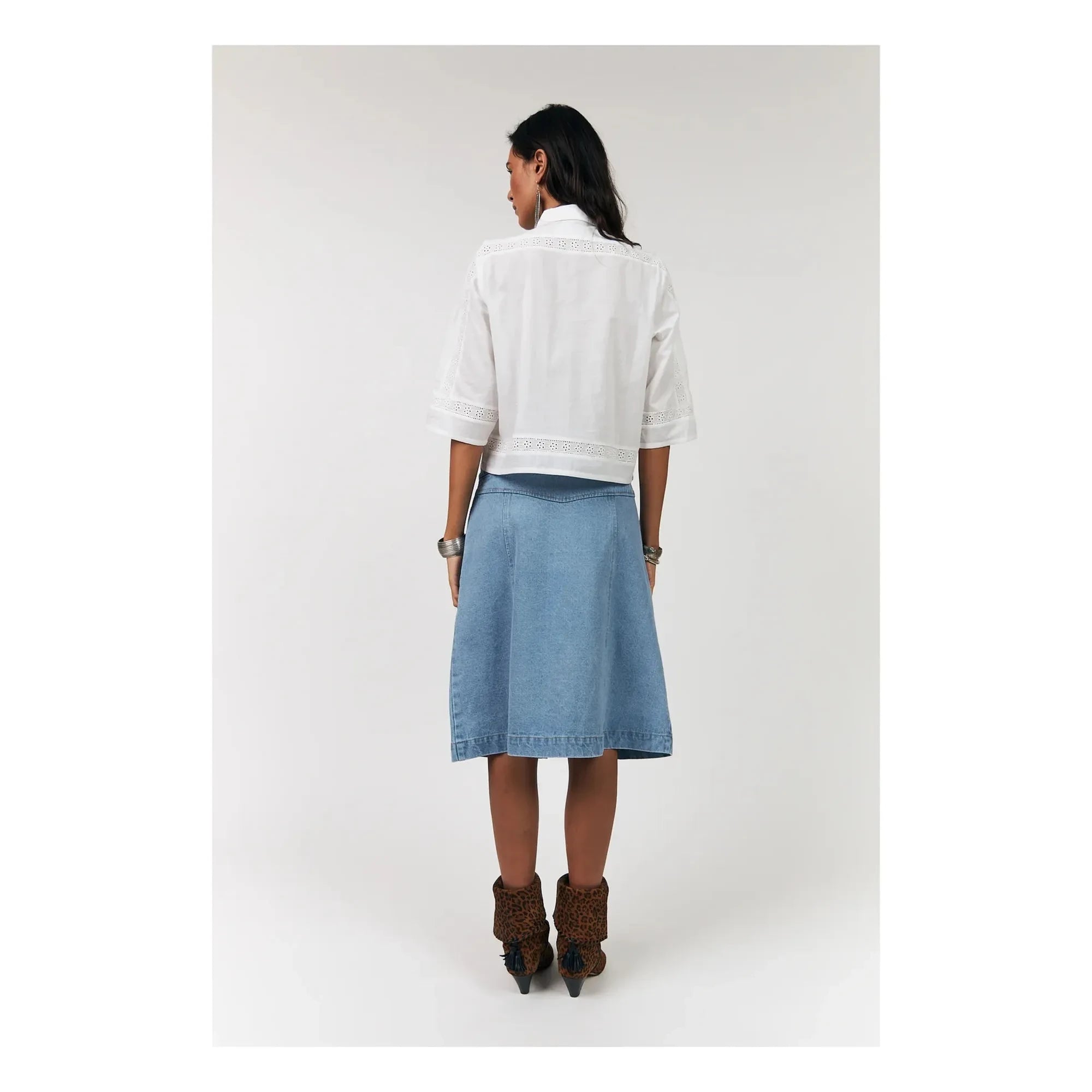 Lollys Laundry - Amora Cotton Shirt | White