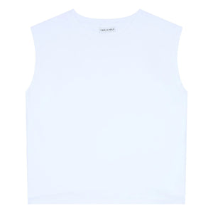 Smallable Woman - Freja Organic Cotton Sleeveless T-Shirt | White