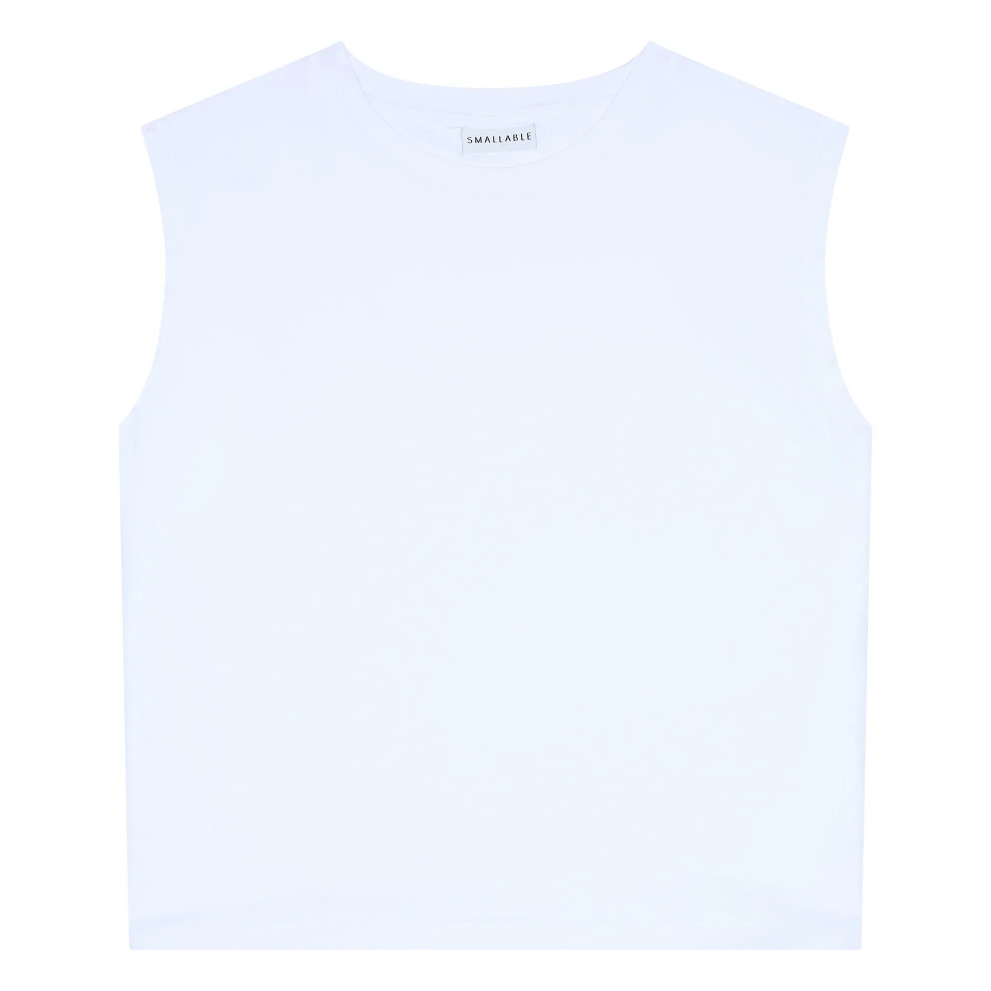 Smallable Woman - Freja Organic Cotton Sleeveless T-Shirt | White