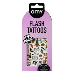 Omy - Ephemeral tattoos I Love Paris